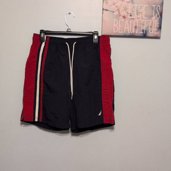 Nautica Other - Vintage Nautica Mens M Color Block Swim Trunks Mesh Lined